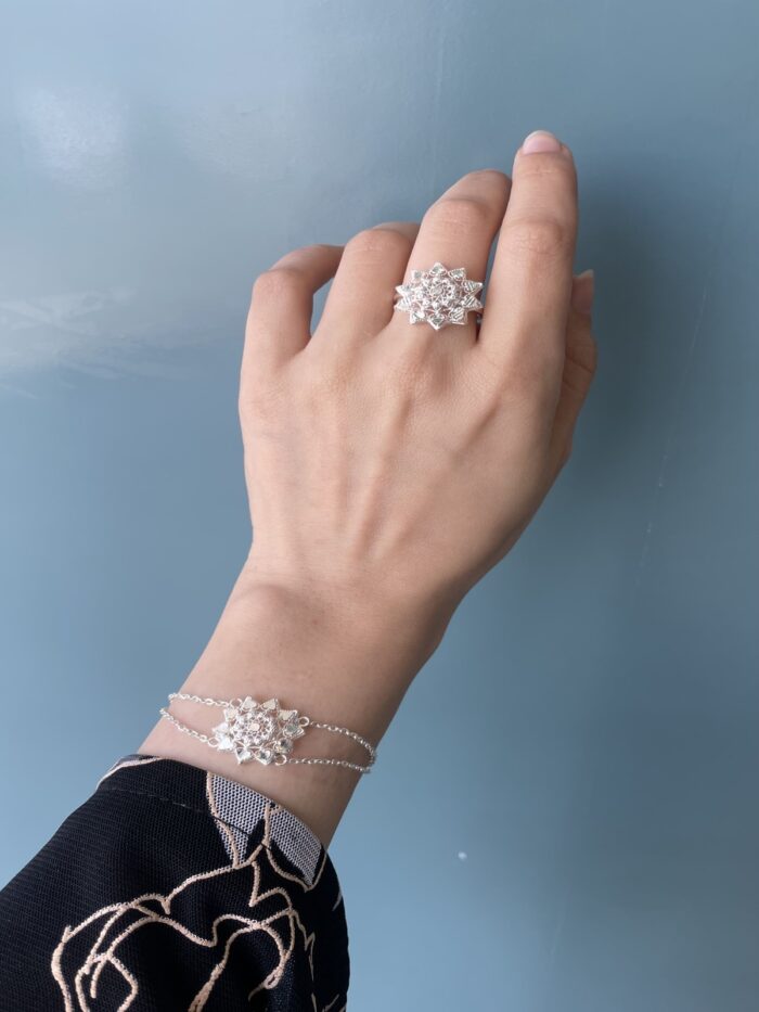 Kholoud bracelet with ring - Image 1